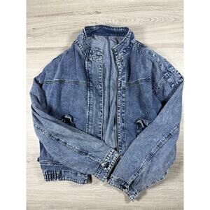 Denim bomber jacket